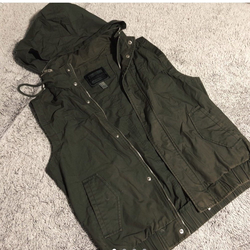 Green military vest